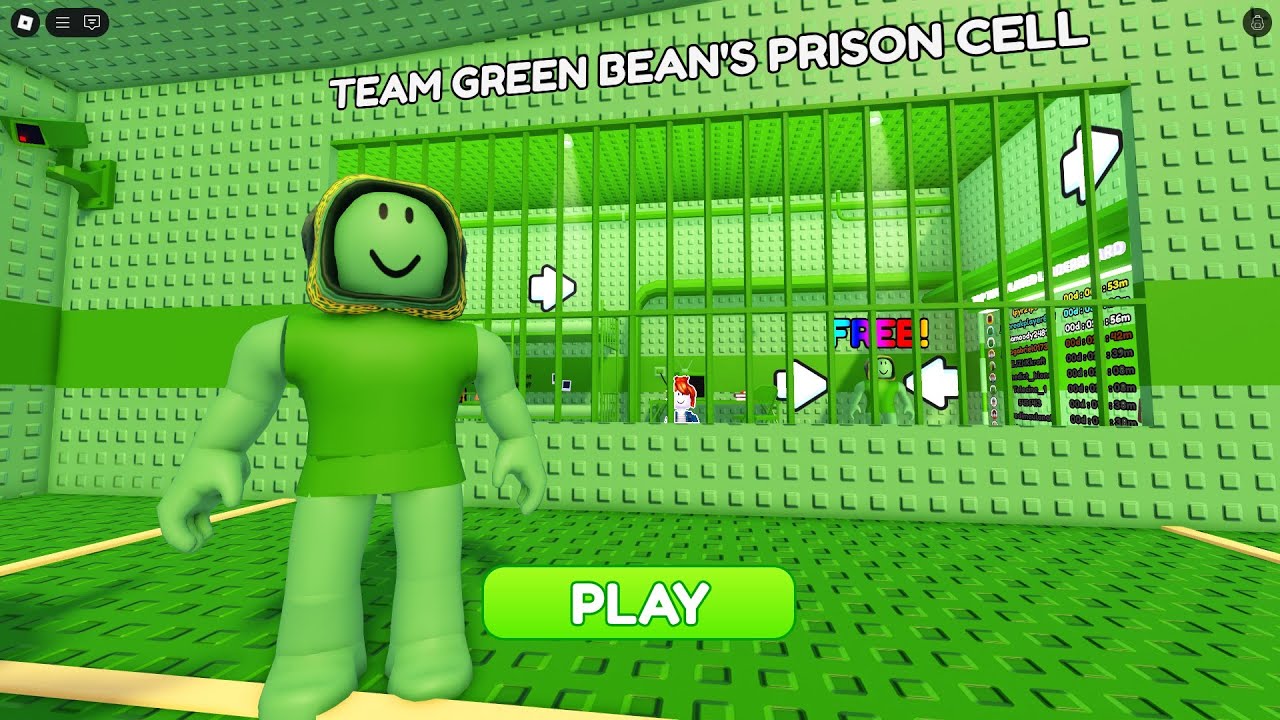Team Green Bean's Prison Run! (Obby) Gameplay #roblox #games #robloxgames
