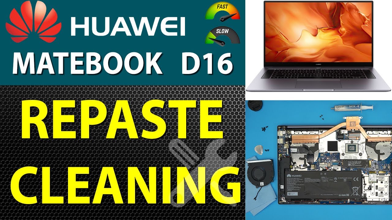 How to Repaste and Clean an Huawei Matebook D16 AMD Hvy Wap9 Laptop | Step by Step✅