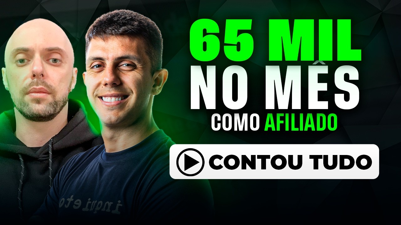 COMO ELE FEZ MAIS DE 65 MIL NO MÊS COMO AFILIADO (Agora em Janeiro de 2025) e Contou Tudo)