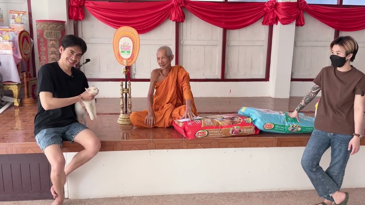 ทำบุญวัดวิเวกวนาราม บริจาค ค่าน้ำค่าไฟ อาหารน้องหมา น้องแมว