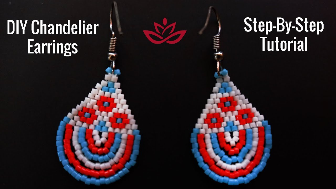 Chandelier Earrings with Delica Beads - Tutorial II DIY