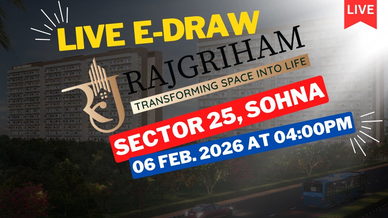 1st E-Draw of Ridge Residency Sector 25 Sohna || RajGriham Sec 25 Sohna Affordable Draw Result