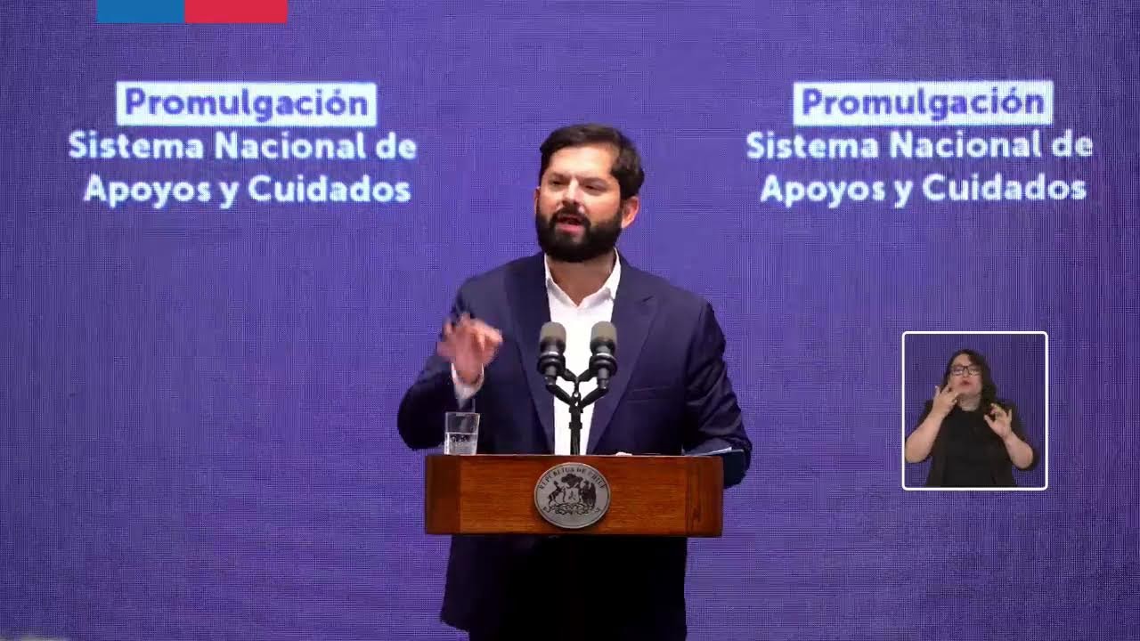 Chile Cuida: Presidente Gabriel Boric promulga la Ley del Sistema Nacional de Apoyo y Cuidados