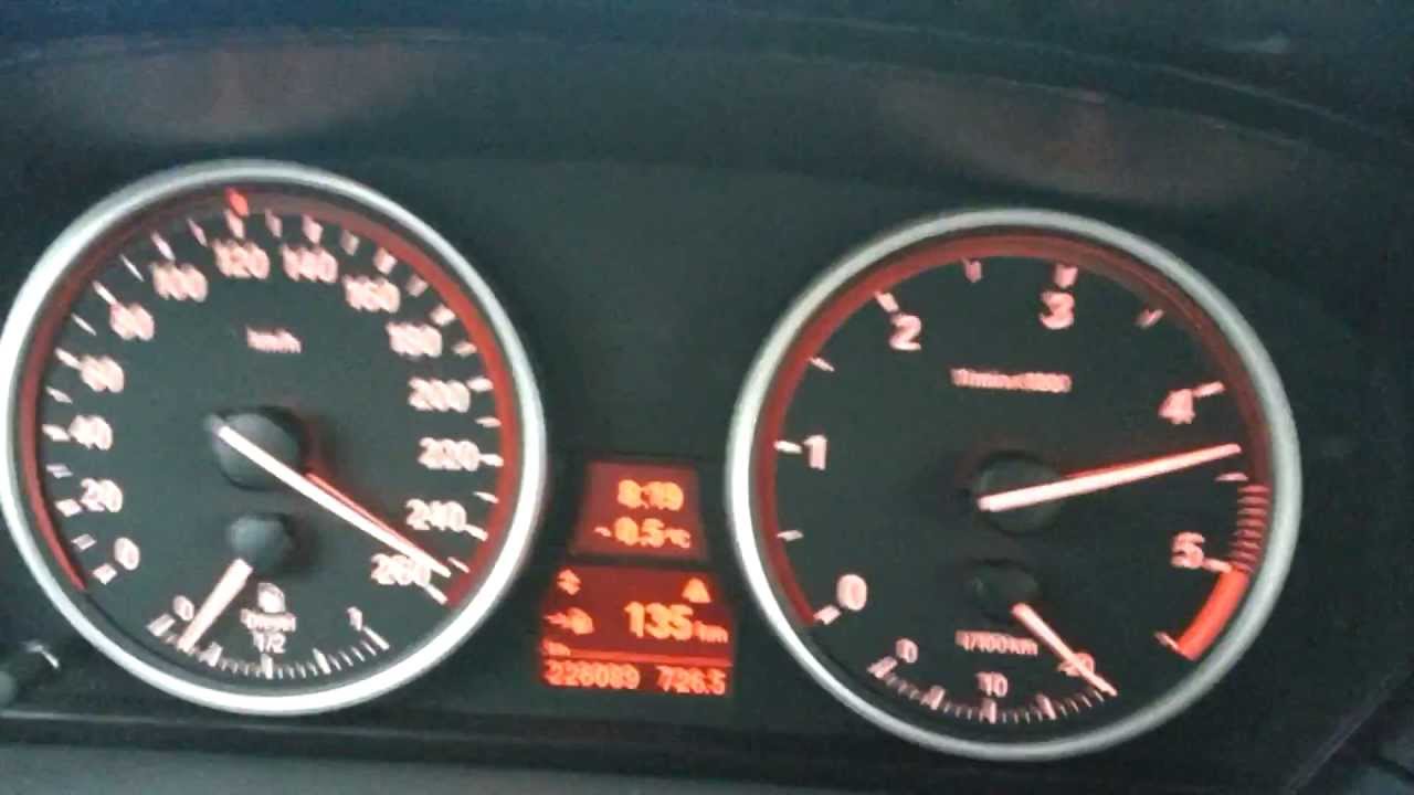 BMW 525d  0-250 Beschleunigung @German Autobahn