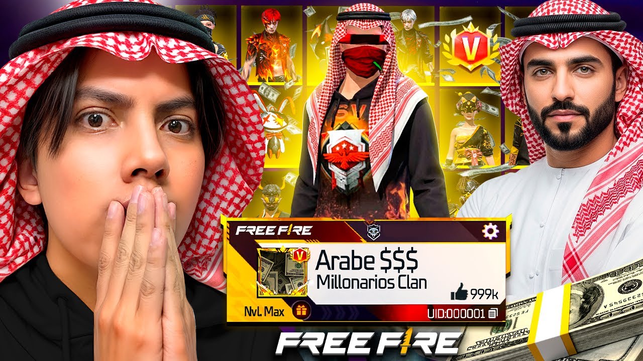 MI AMIGO MILLONARIO me DIO SU CUENTA de FREE FIRE y TENIA TODO ESTO🤑