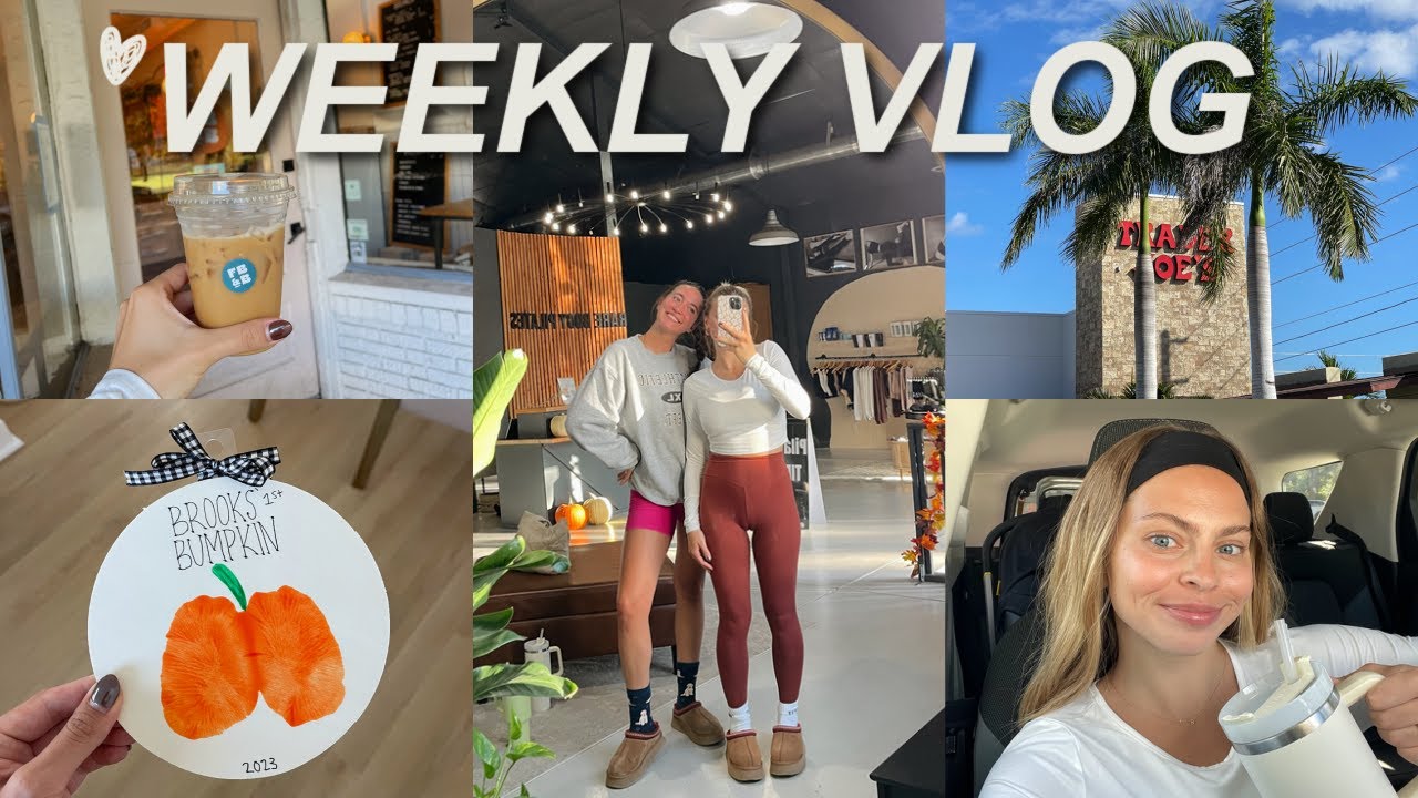 WEEKLY VLOG AS A FTM: hot pilates, new tv, and baby crafts