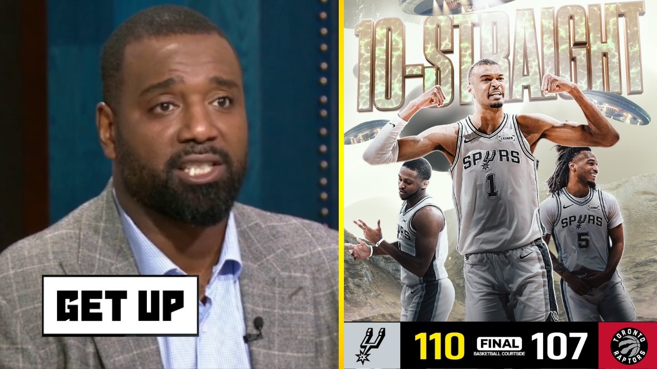 GET UP | Spurs are LEGIT contenders! - Chris Canty excited Wemby comeback to beat Raptors 110-107