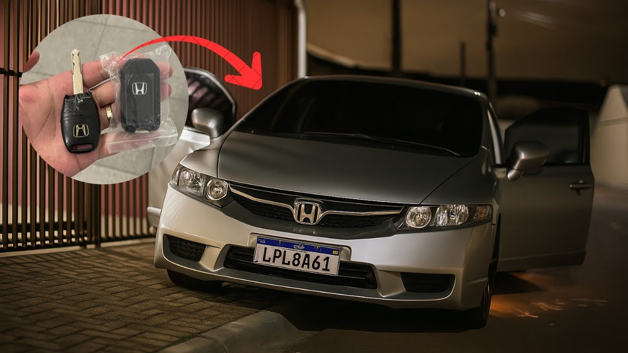 ADAPTAÇÃO CHAVE CANIVETE HONDA CIVIC G8