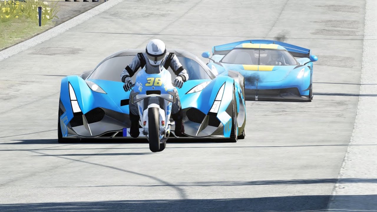 Suzuki GSX RR MotoGP'20 vs Devel Sixteen vs Koenigsegg Jesko at Old SPA