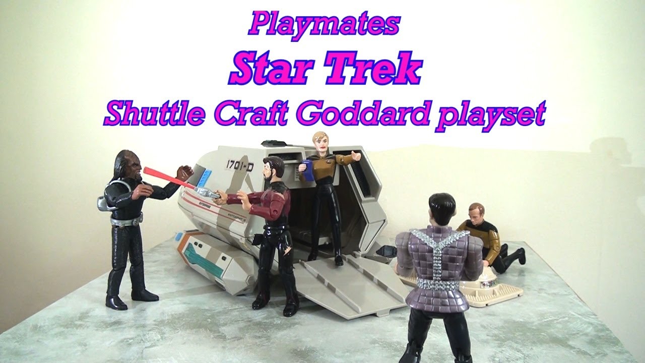Star Trek Playmates Shuttle Craft Goddard playset