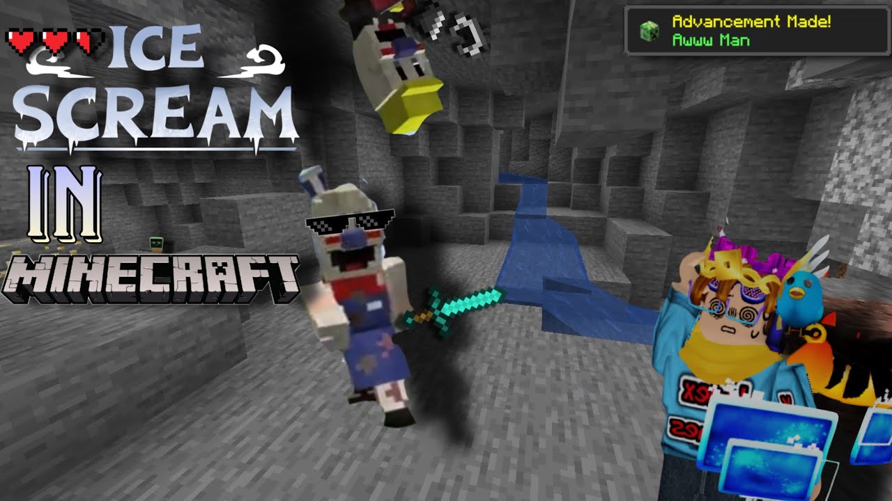 FIRST, ROD CAME IN ROBLOX. NOW MINECRAFT?! | Ice Scream  & Minecraft 