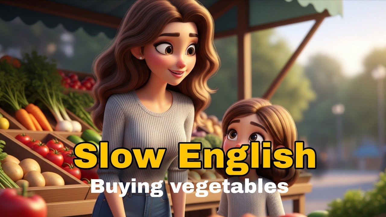 Buying Vegetables | Real-Life English Listening for Beginners (A1–A2) 