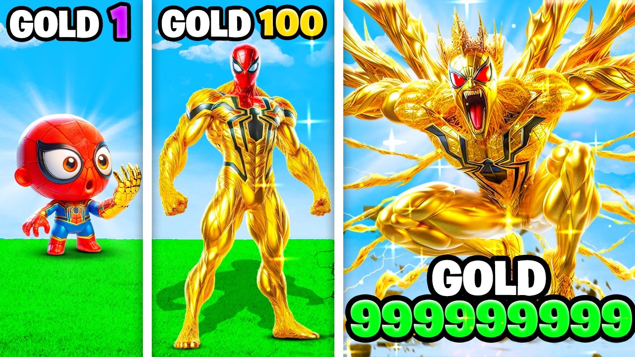 Upgrading Spiderman To GOLD SPIDERMAN In GTA 5!