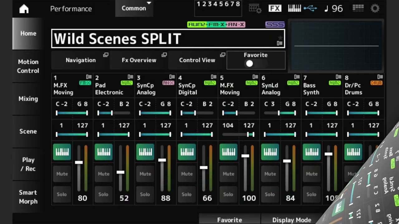 MONTAGE M SpectralMove - Multi Part Performances