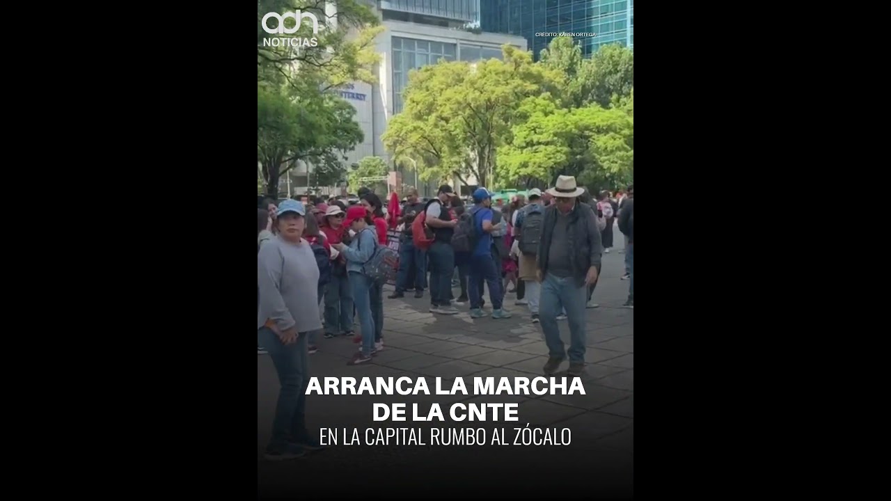 La masiva movilizaci&oacute;n de la CNTE que paraliza las avenidas principales hoy mismo.