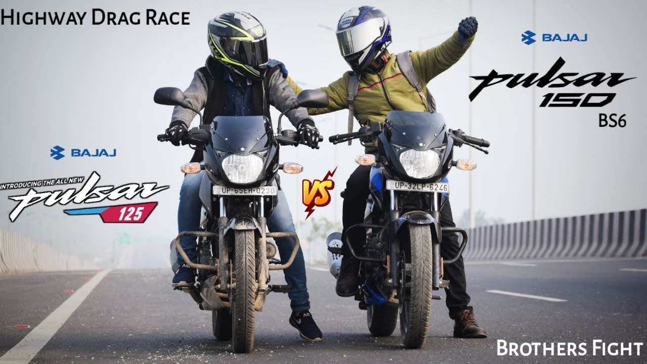 Bajaj Pulsar 125 BS6 Vs Bajaj Pulsar 150 BS6 | Drag Race | Shocking Results | UP65 Racers