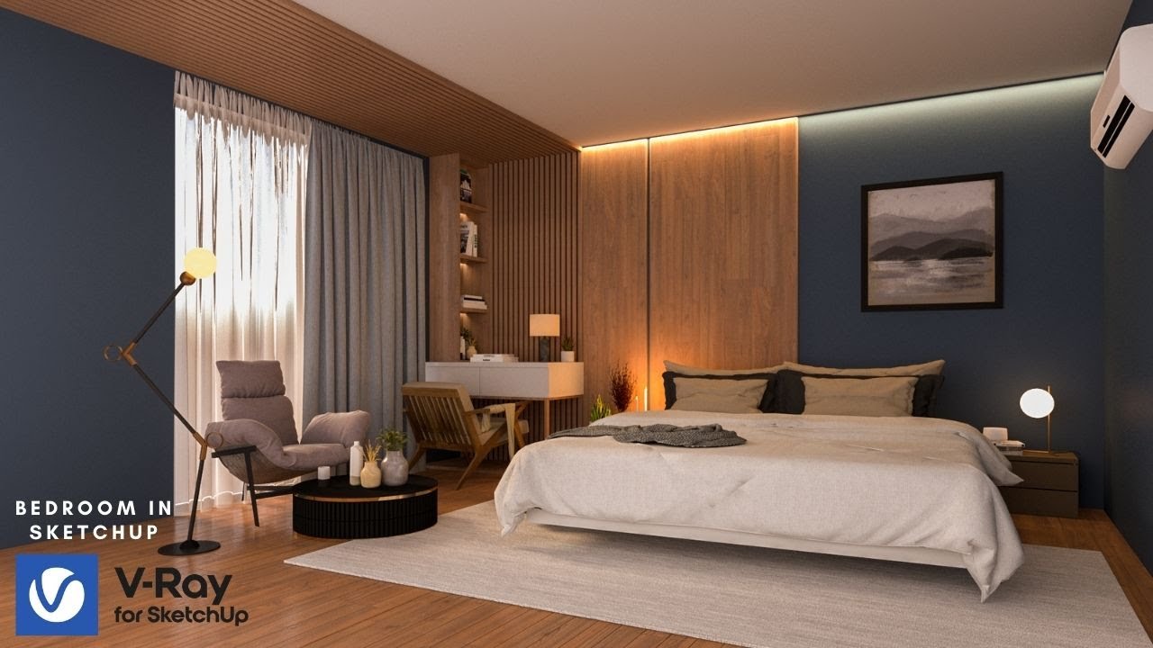 Vray 5 interior in sketchup