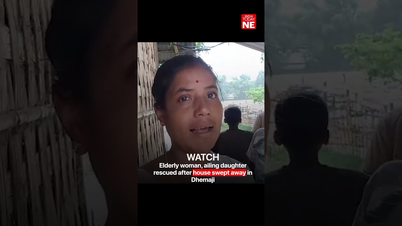 Assam floods: Elderly woman, ailing daughter rescued after house swept away in Dhemaji