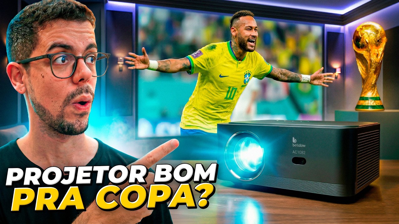 MELHOR PROJETOR BARATO PRA ASSISTIR A COPA DO MUNDO? Bettdow AC1082