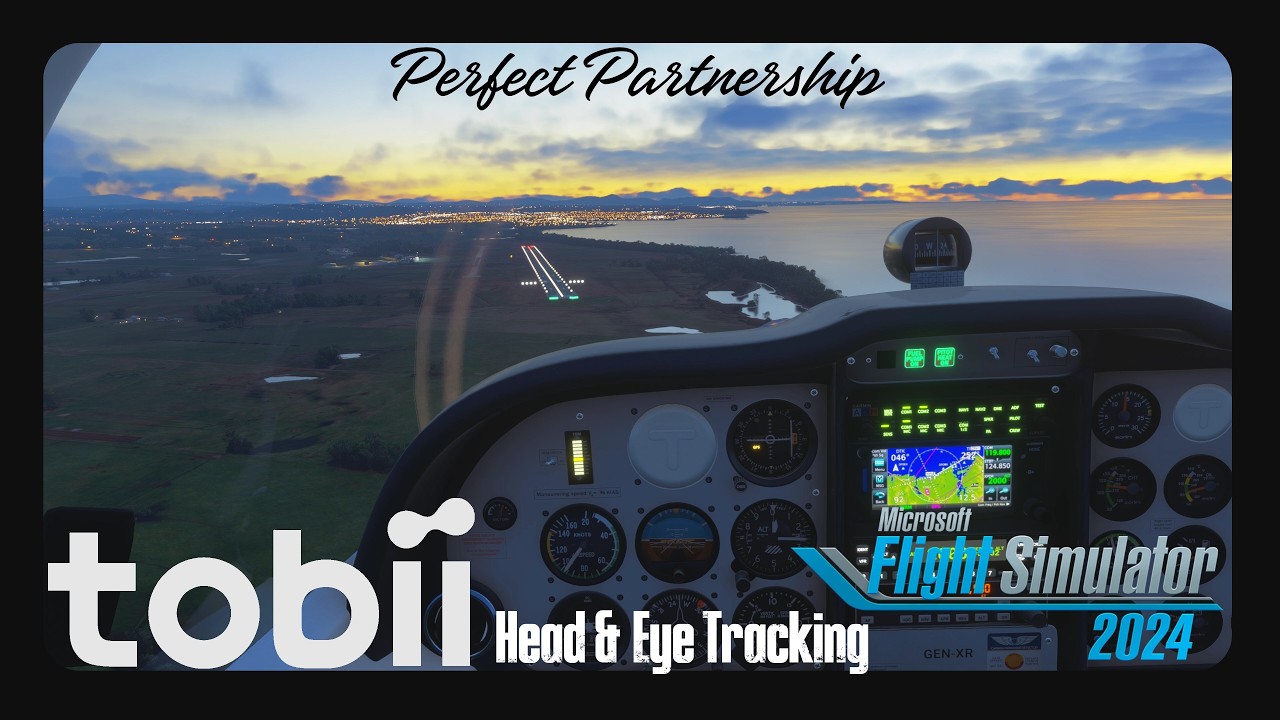 Perfect Partnership - Microsoft Flight Simulator 24 & Tobii Eye Tracker 5 -Triple Screens #sponsored