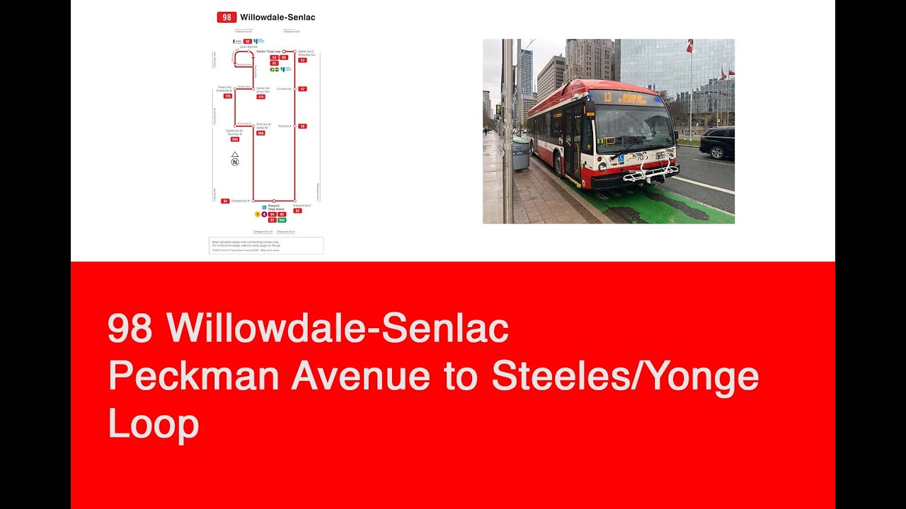 TTC 98 Willowdale-Senlac (Peckman Avenue to Steeles/Yonge Loop) | 2023 NovaBUS LFS HEV 7064