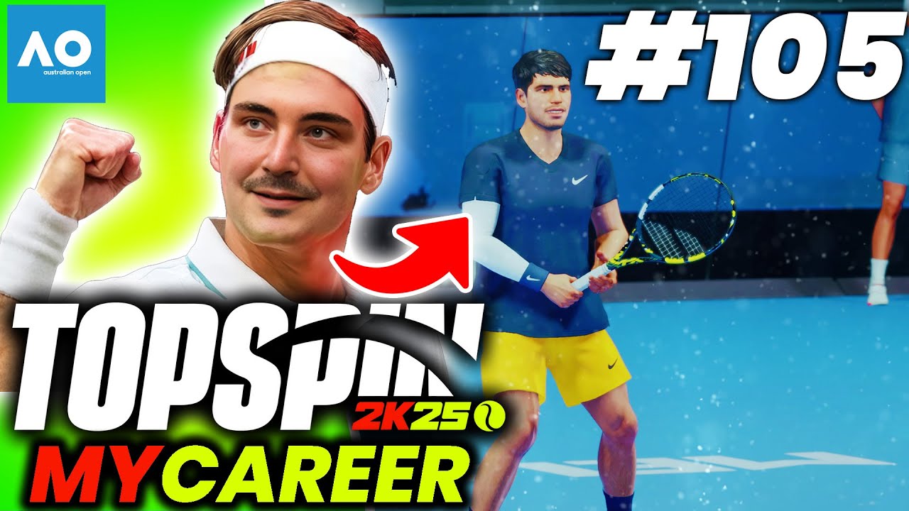 HANNARD VS CARLOS ALCARAZ! | Let's Play Top Spin 2K25 MyCareer #104