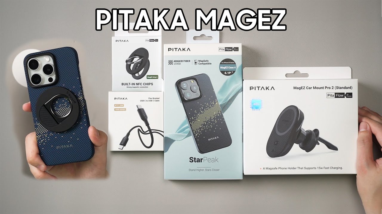 Pitaka has NFC accessories now! iPhone 15 MagEZ Case 4 | MagEZ Car Mount Pro 2 | MagEZ Grip 2