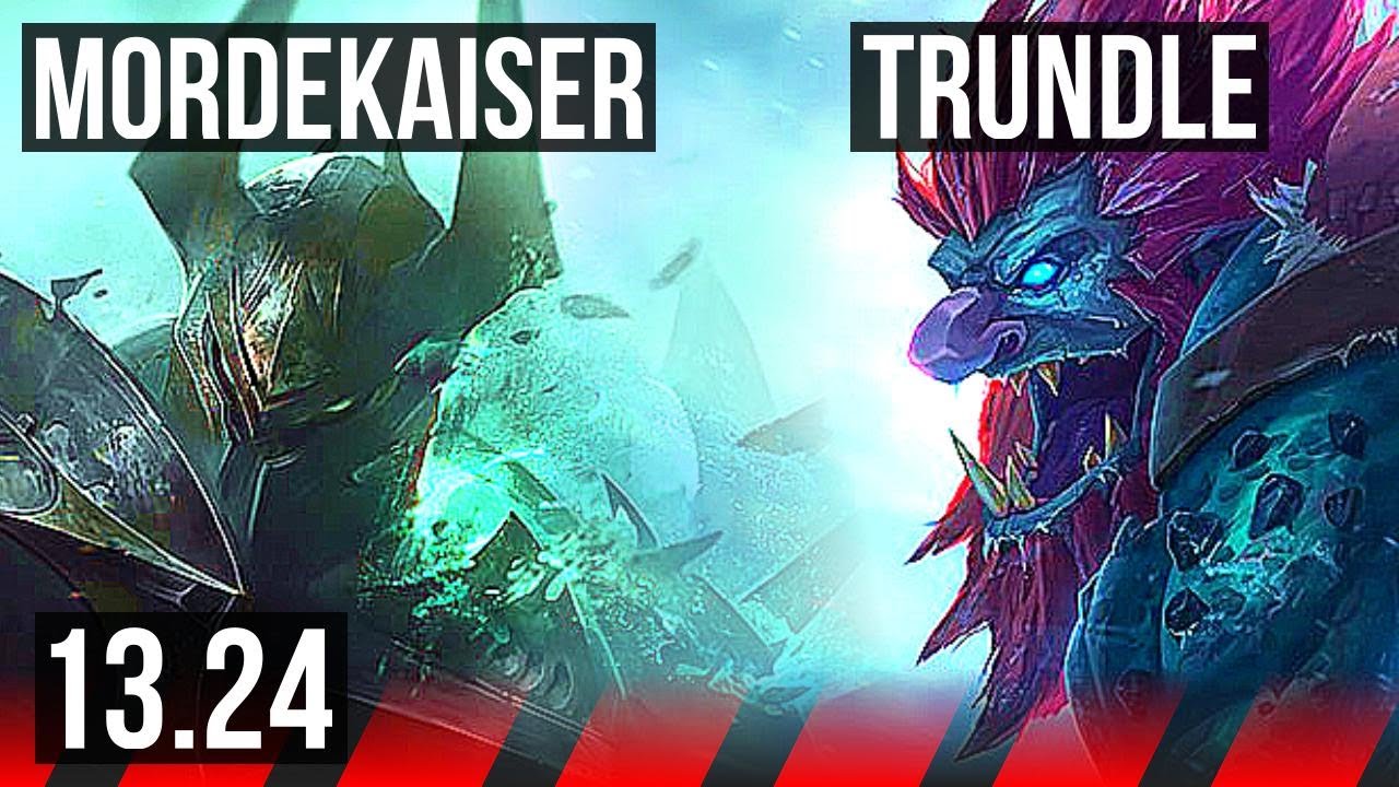 MORDE vs TRUNDLE (TOP) | 7/0/0, 7 solo kills, 1.1M mastery, 500+ games, Godlike | KR Diamond | 13.24