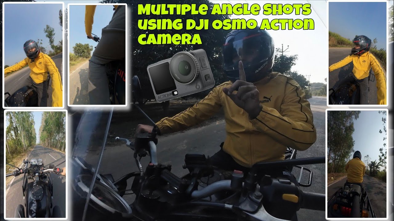 Multiple Angle Shots Using Action Camera || Telesin Mount for Bikes || Dji Osmo action 6