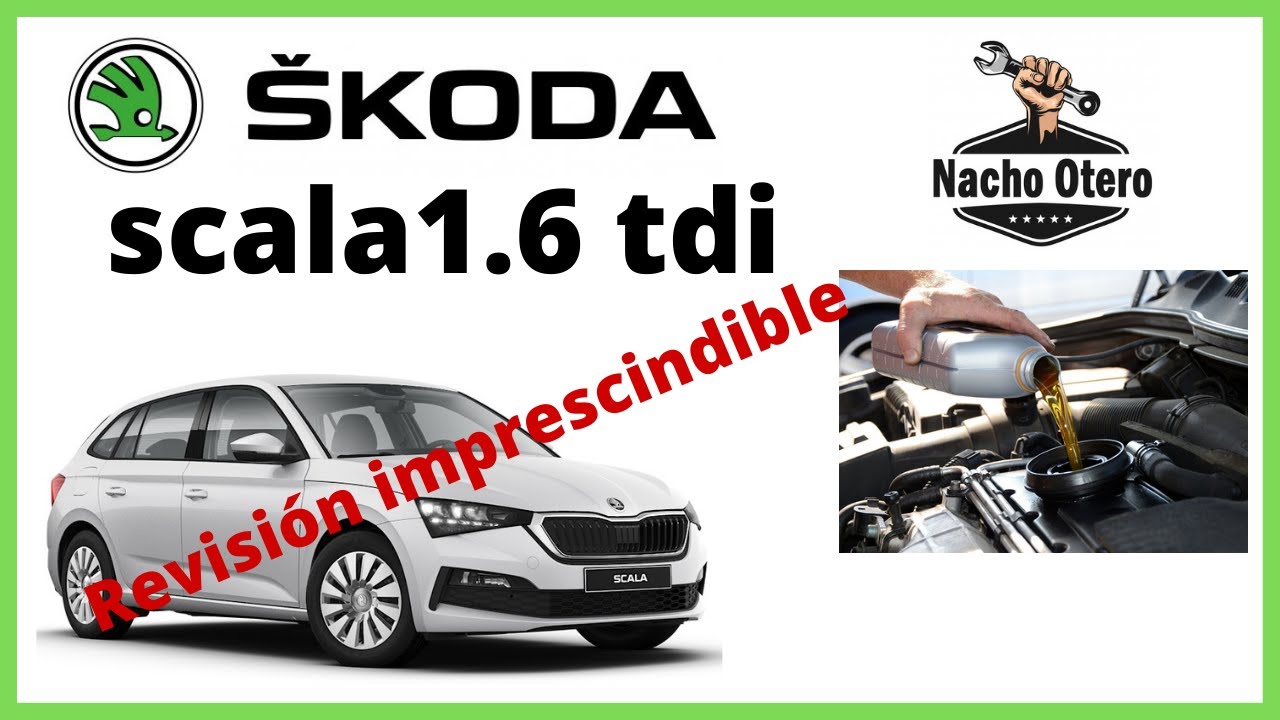 Cambio de aceite y filtros skoda scala 1.6 TDI  115 cv del año 2020