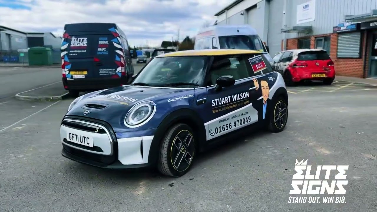 Mini Vehicle Wrap for local Estate Agent