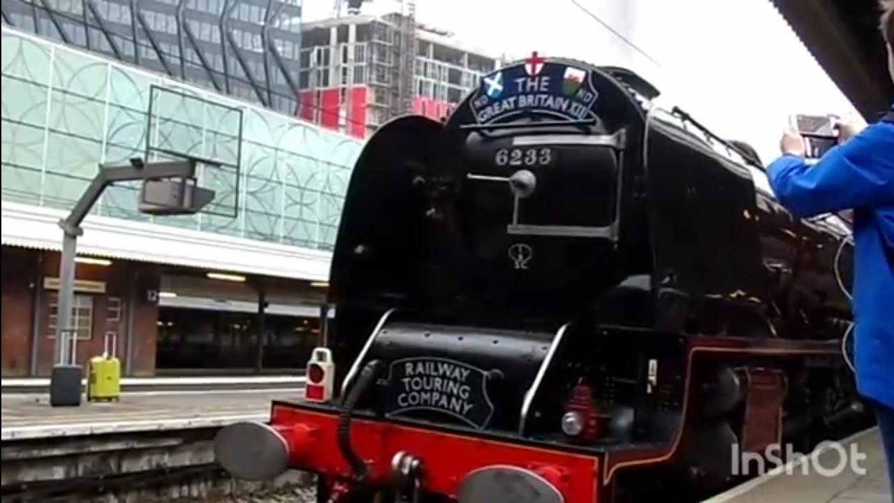 (Unseen) Duchess of Sutherland steaming into Paddington and blasting its way through Acton 27/4/2019