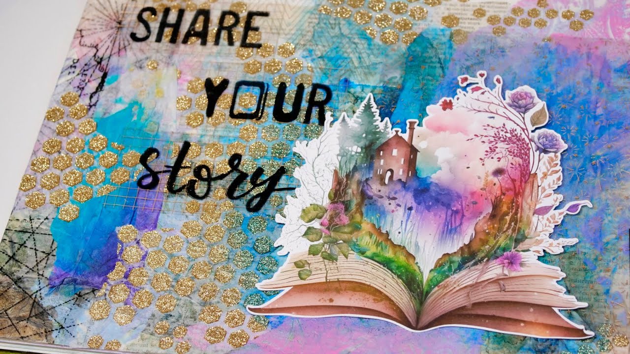 How to Create Unique Collage with Tissue Paper and Acetate