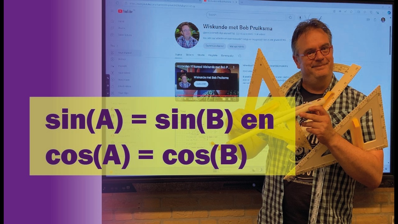 vwo B 8.3 C - sin(A) = sin(B) en cos(A) = cos(B)