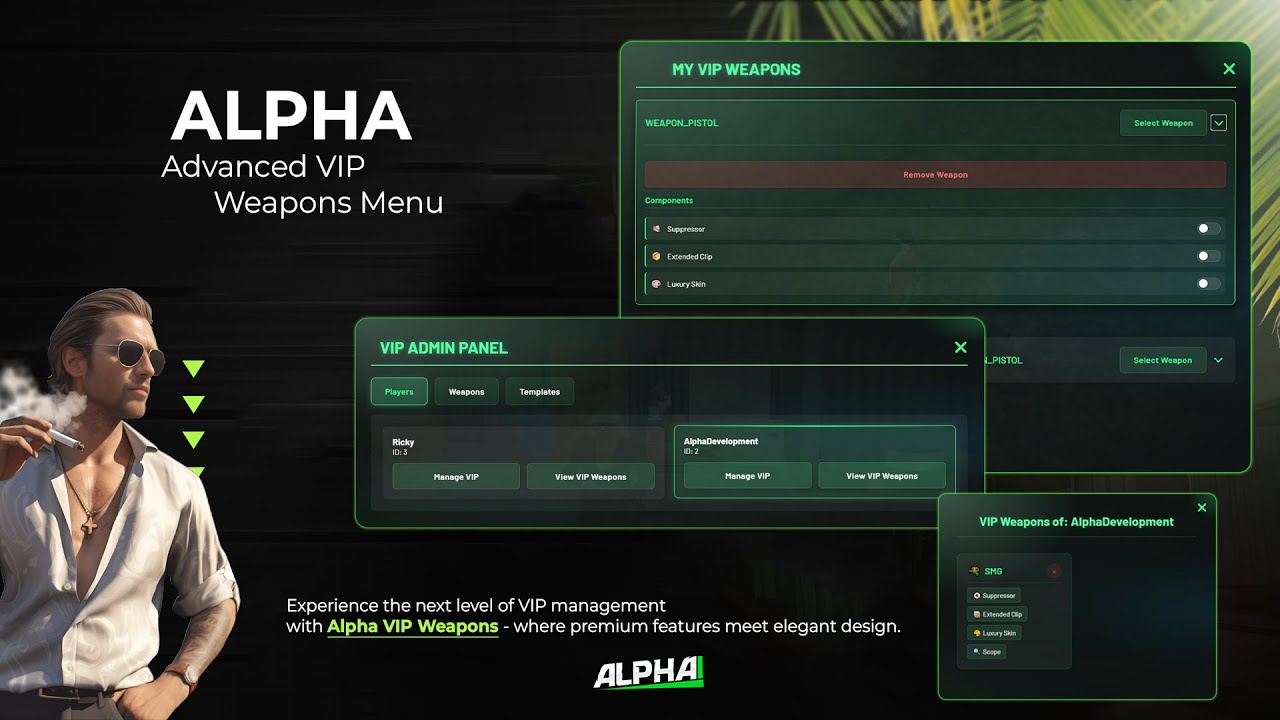 VIP Weapons | FiveM: ESX & QBCore | Alpha Development