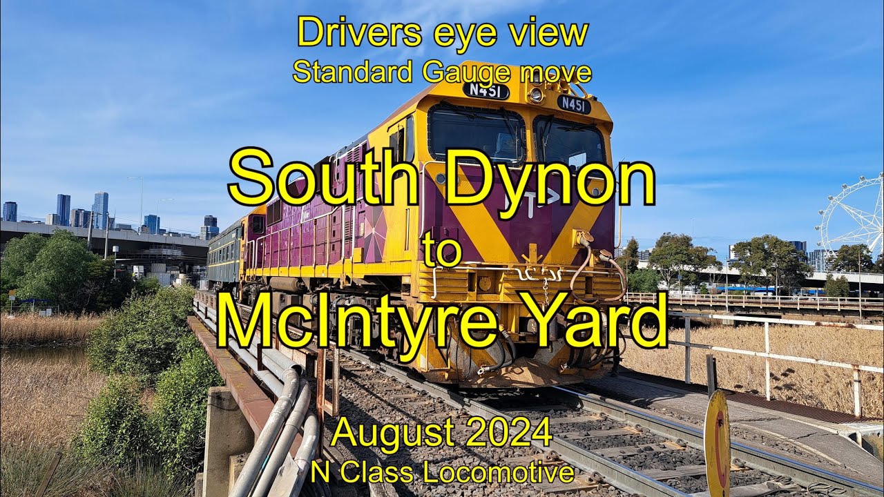 Drivers eye view, South Dynon to McIntyre yard, Aug 2024