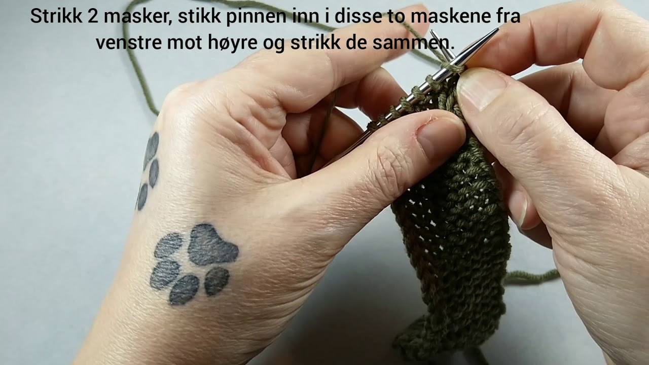 Elastisk avfelling. Perfekt til sjal, sokker og vrangborder.