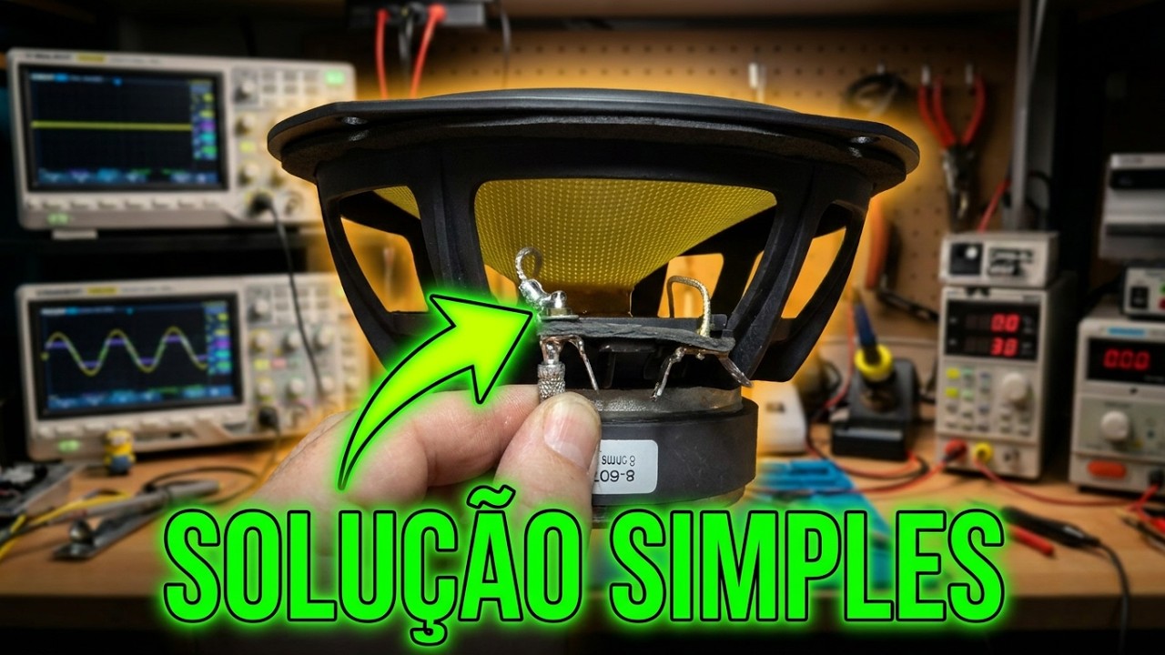 Pequeno reparo no conector do mid range da caixa Bravox BSA K85T