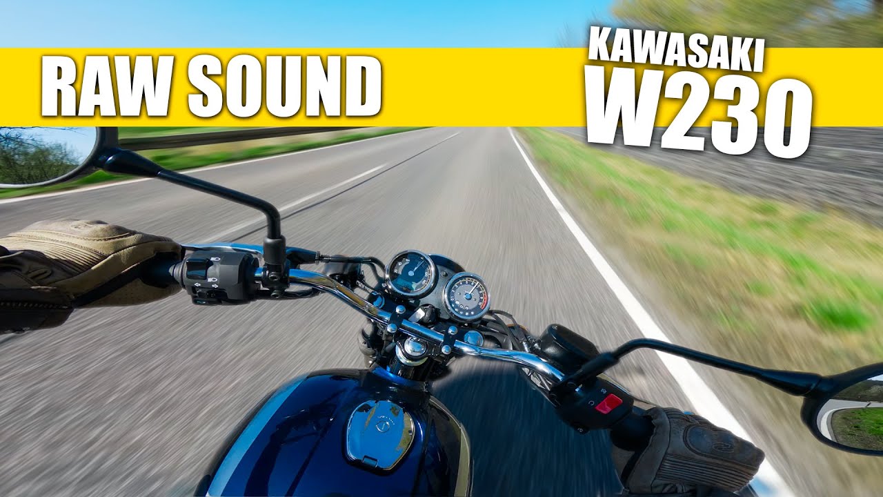 Nur 230ccm…?! Warte bis du DEN Sound hörst! Kawasaki W230 – 100% RAW 😳🔥