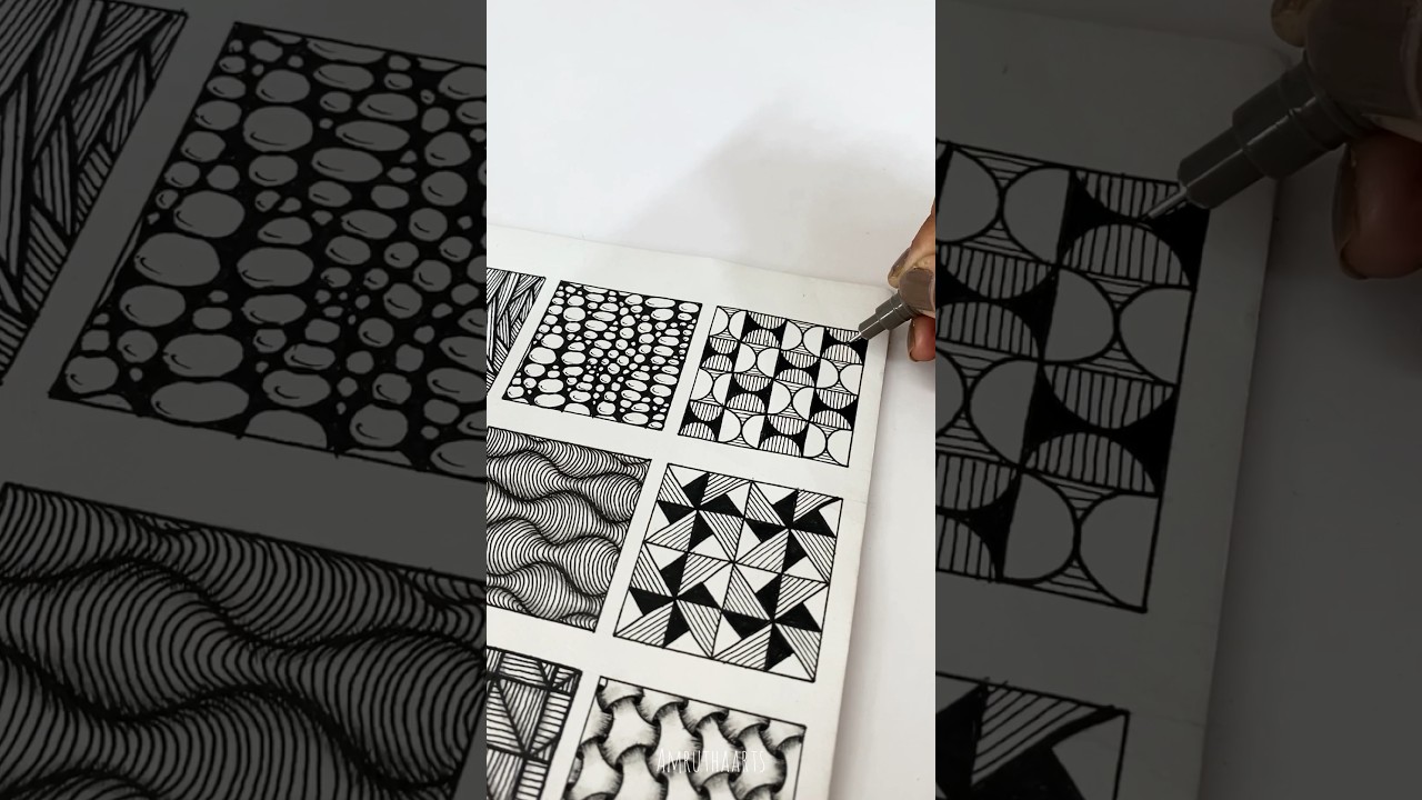 Zentangle pattern ✨ #zentagle #art #drawing #mandala #zentanglepatterns #drawingmandala #zenpattern