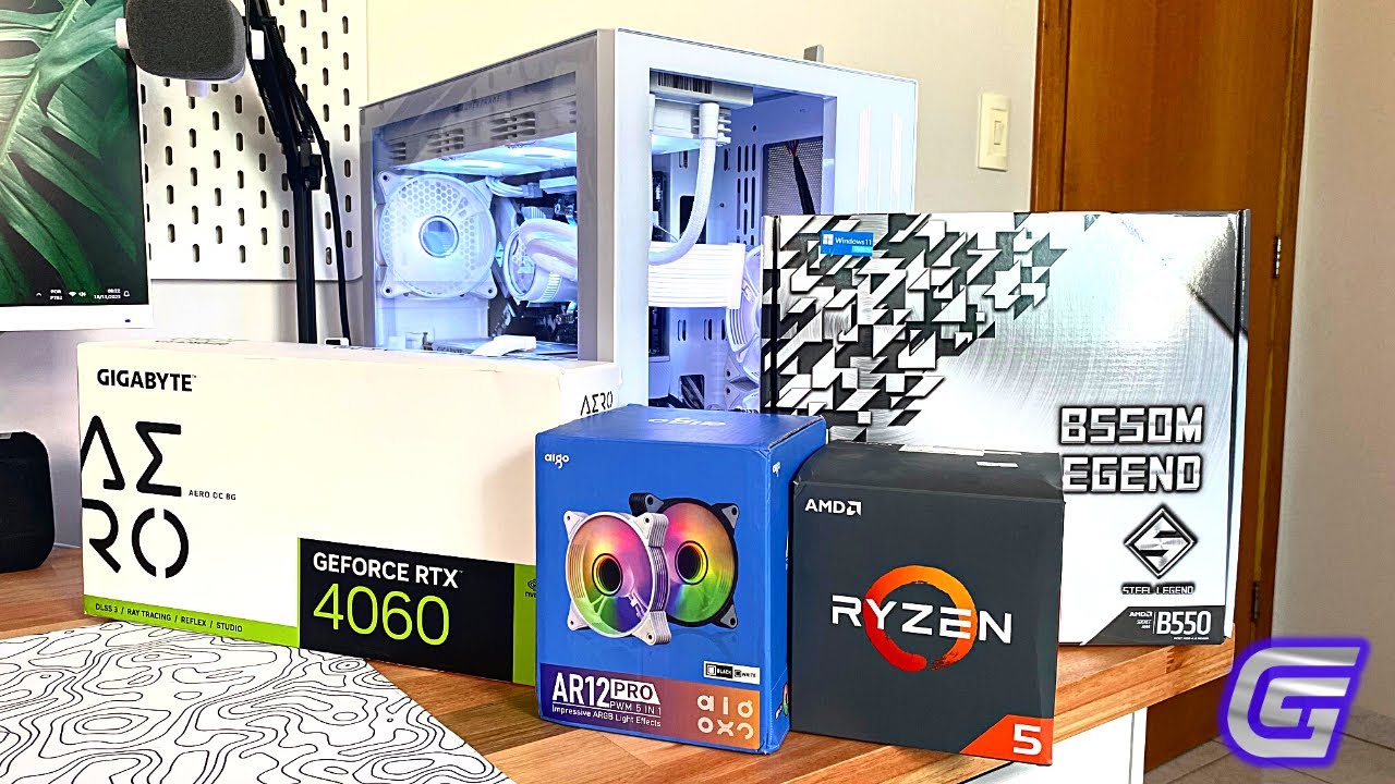 GUIA - COMO MONTAR SEU PC GAMER TODO BRANCO EM UM GABINETE AQUÁRIO EM 2025 - MONTANDO MEU NOVO PC