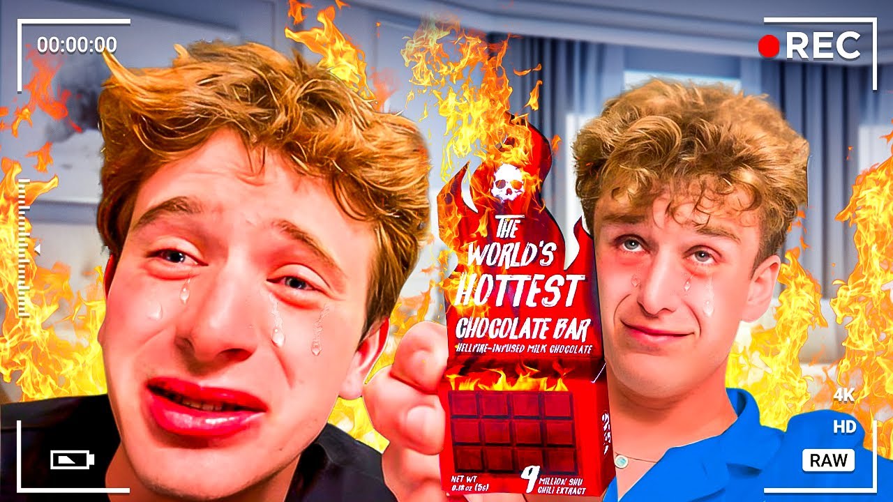 TRYING THE WORLDS HOTTEST CHOCOLATE😫🔥