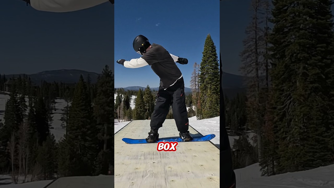 Learn this stylish trick on an easy box #snowboarding @clewsnowboarding @outdoormasterUS
