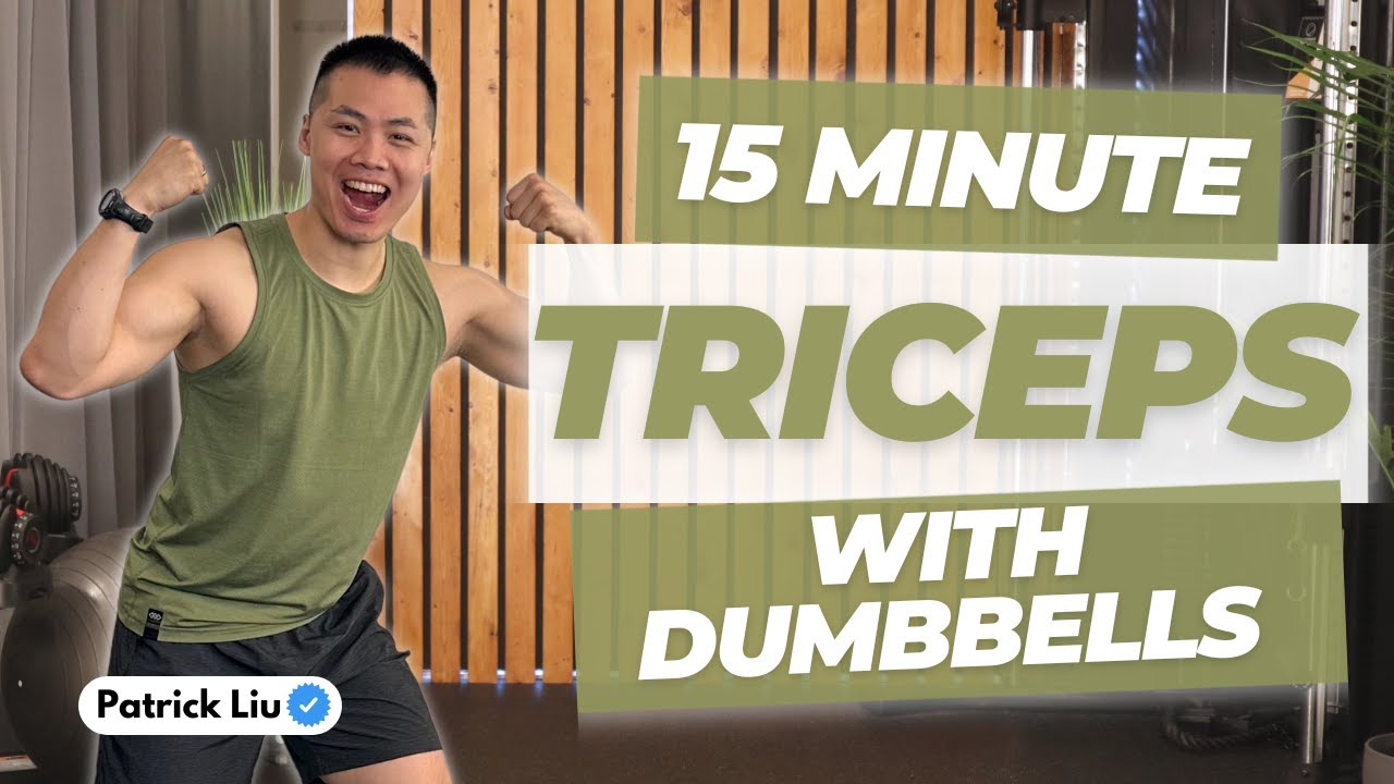 No Flabby Arms: 15 Min Triceps Dumbbell Workout for Women & Men
