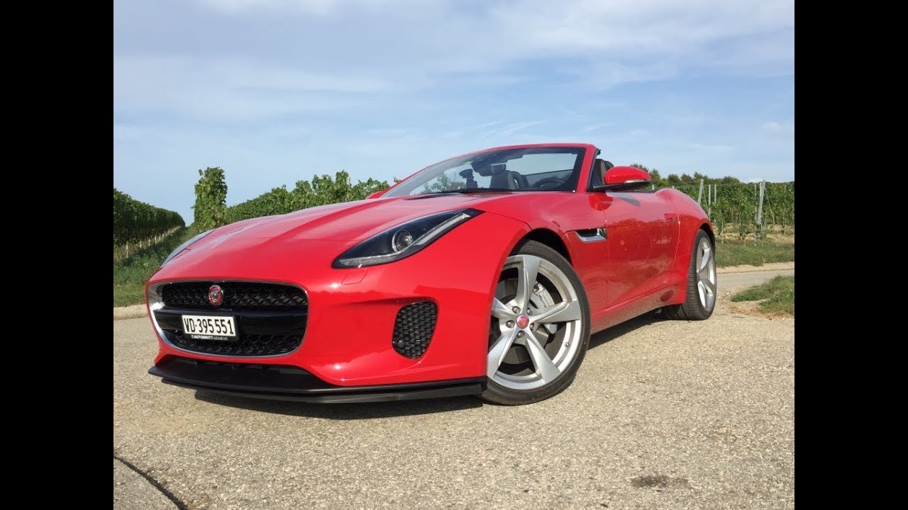 JAGUAR F-TYPE 2018 Convertible 2 l. Turbo Test & Review in Geneva