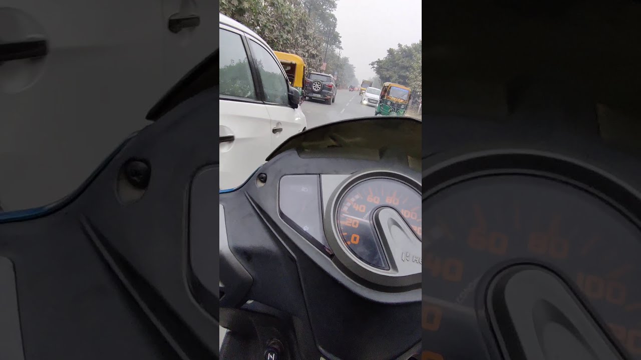 Maestro edge vx///Acceleration 0-80km/h///Braking 80-20km/h///With pillion
