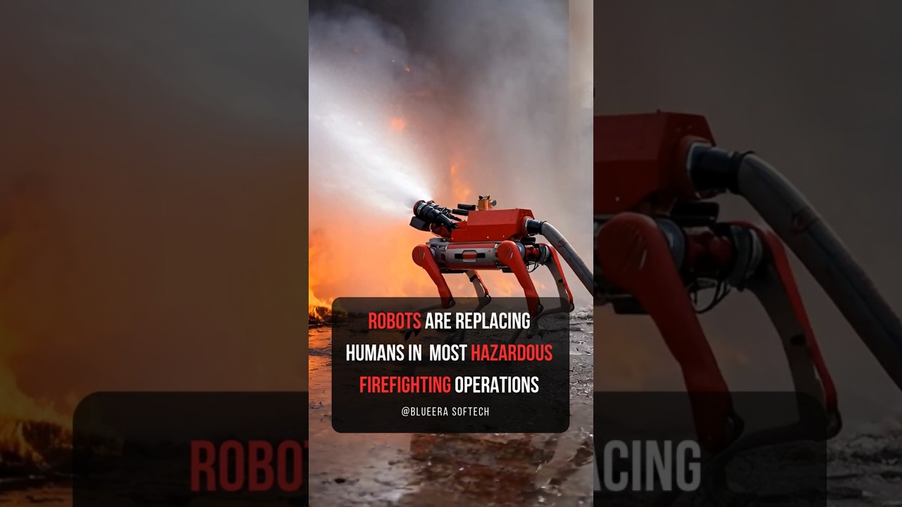 Robots 🤖 take over most Dangerous high Risk Firefighting tasks 🔥