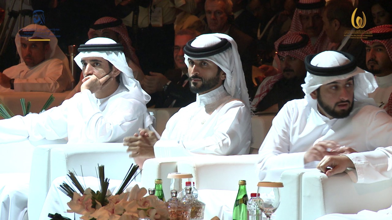 حفل تكريم الفائزين في الدورة الثامنة 2016، جائزة محمد بن راشد آل مكتوم للإبداع الرياضي