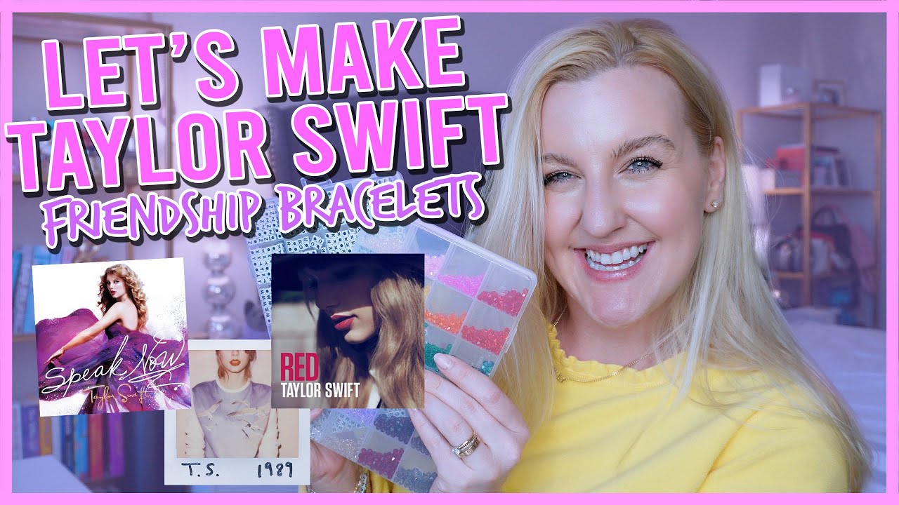 Make Taylor Swift Friendship Bracelets With Me ✨💗 (Speak Now, Red, and 1989 💿)