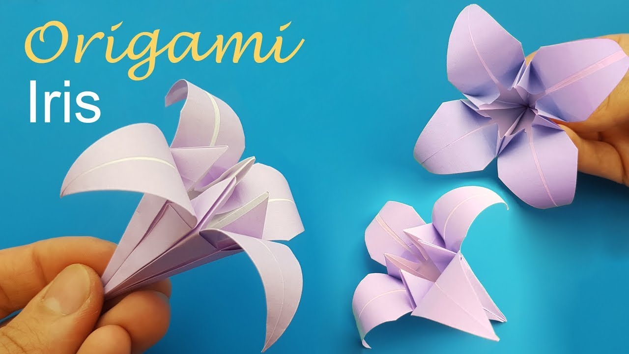 Origami: fiore di iris (facile)